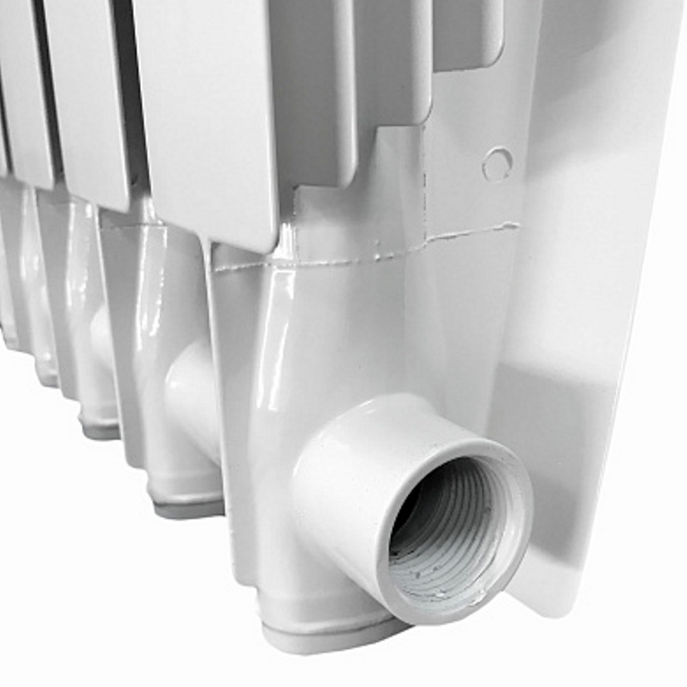 Алюминиевый радиатор STI Grand 500/100 Белый — изображение 3